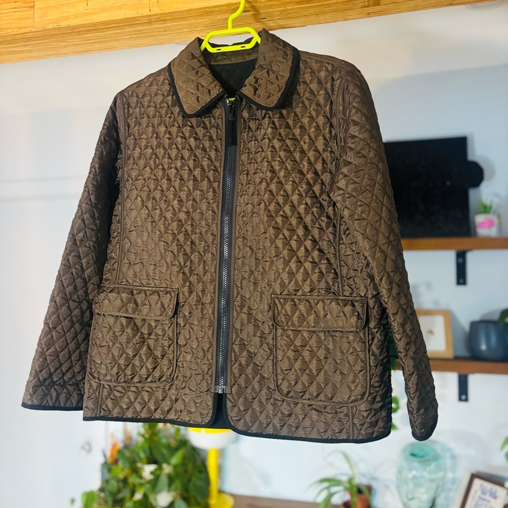 VTG Nuage-Brown/black Reversible Quilted Jacket